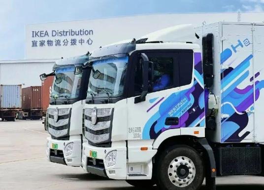 重塑協同北汽福田：宜家首批60輛氫能重卡投運！