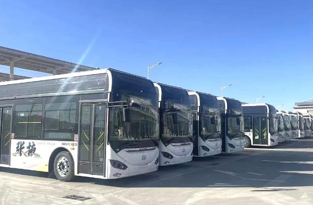 10輛氫能公交車投運,雄韜氫雄VISTAN系列燃料電池系統助力張掖“雙碳”發展.jpg